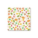 Thanksgiving pattern Square Magnet Front