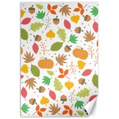 Thanksgiving Pattern Canvas 20  X 30  by Valentinaart