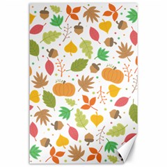 Thanksgiving Pattern Canvas 24  X 36  by Valentinaart