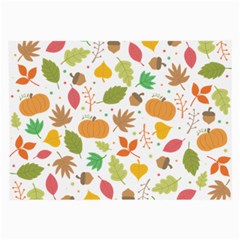 Thanksgiving Pattern Large Glasses Cloth (2-side) by Valentinaart