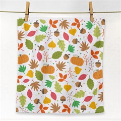 Thanksgiving Pattern Face Towel by Valentinaart