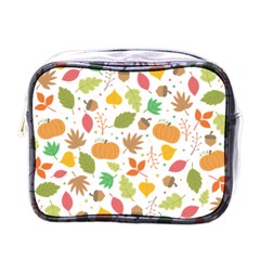 Thanksgiving Pattern Mini Toiletries Bag (one Side) by Valentinaart