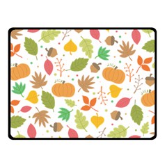 Thanksgiving Pattern Fleece Blanket (small) by Valentinaart