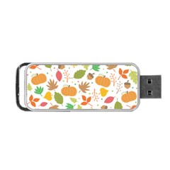 Thanksgiving Pattern Portable Usb Flash (one Side) by Valentinaart