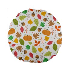 Thanksgiving Pattern Standard 15  Premium Round Cushions by Valentinaart