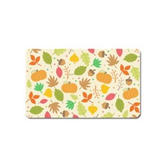 Thanksgiving Pattern Magnet (name Card) by Valentinaart