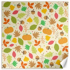 Thanksgiving Pattern Canvas 12  X 12  by Valentinaart