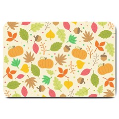 Thanksgiving Pattern Large Doormat  by Valentinaart