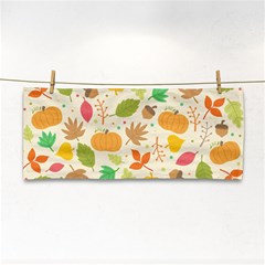 Thanksgiving Pattern Hand Towel by Valentinaart