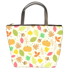 Thanksgiving Pattern Bucket Bag by Valentinaart