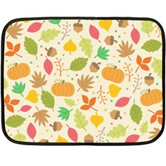 Thanksgiving Pattern Fleece Blanket (mini) by Valentinaart