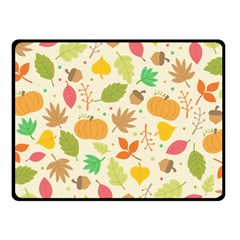 Thanksgiving Pattern Fleece Blanket (small) by Valentinaart