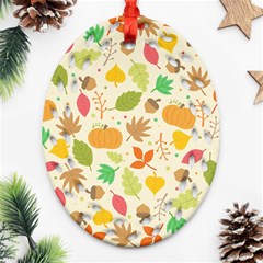 Thanksgiving Pattern Ornament (oval Filigree)