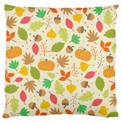 Thanksgiving Pattern Large Cushion Case (one Side) by Valentinaart