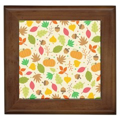 Thanksgiving Pattern Framed Tiles by Valentinaart