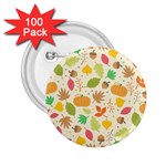 Thanksgiving pattern 2.25  Buttons (100 pack)  Front