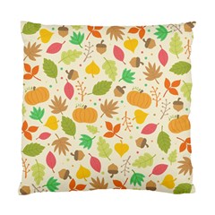 Thanksgiving Pattern Standard Cushion Case (two Sides) by Valentinaart