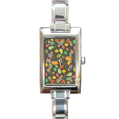 Thanksgiving pattern Rectangle Italian Charm Watch