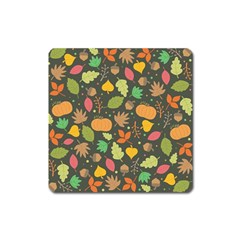 Thanksgiving pattern Square Magnet