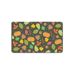 Thanksgiving pattern Magnet (Name Card)