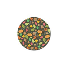 Thanksgiving pattern Golf Ball Marker