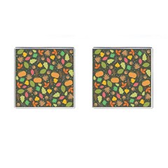 Thanksgiving pattern Cufflinks (Square)