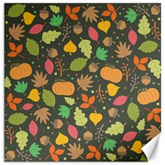 Thanksgiving pattern Canvas 12  x 12 