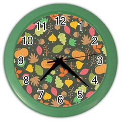 Thanksgiving pattern Color Wall Clock