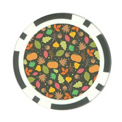 Thanksgiving pattern Poker Chip Card Guard (10 pack)