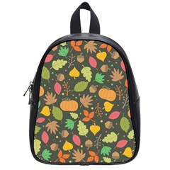 Thanksgiving pattern School Bag (Small)