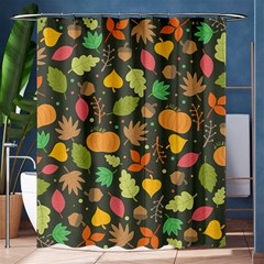 Thanksgiving pattern Shower Curtain 60  x 72  (Medium) 