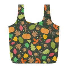 Thanksgiving pattern Full Print Recycle Bag (L)