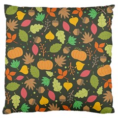 Thanksgiving pattern Standard Flano Cushion Case (One Side)