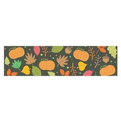 Thanksgiving pattern Satin Scarf (Oblong)