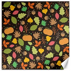 Thanksgiving Pattern Canvas 12  X 12  by Valentinaart