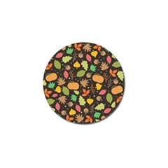 Thanksgiving Pattern Golf Ball Marker by Valentinaart