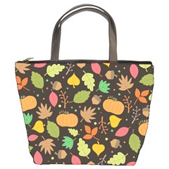 Thanksgiving Pattern Bucket Bag by Valentinaart