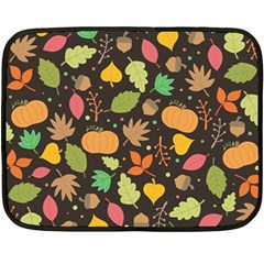 Thanksgiving Pattern Fleece Blanket (mini) by Valentinaart