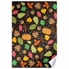 Thanksgiving Pattern Canvas 20  X 30  by Valentinaart