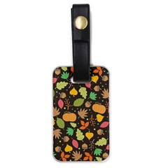 Thanksgiving Pattern Luggage Tags (one Side)  by Valentinaart