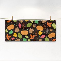 Thanksgiving Pattern Hand Towel by Valentinaart