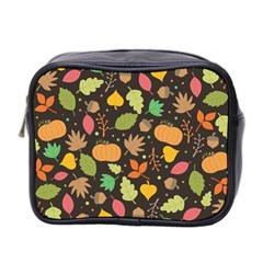 Thanksgiving Pattern Mini Toiletries Bag (two Sides) by Valentinaart