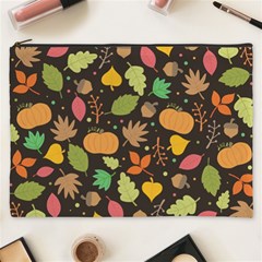 Thanksgiving Pattern Cosmetic Bag (xxxl) by Valentinaart