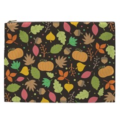 Thanksgiving Pattern Cosmetic Bag (xxl) by Valentinaart