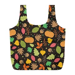 Thanksgiving Pattern Full Print Recycle Bag (l) by Valentinaart