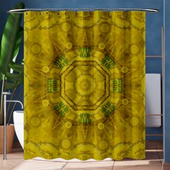 Sunshine Feathers And Fauna Ornate Shower Curtain 60  X 72  (medium)  by pepitasart