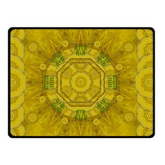 Sunshine Feathers And Fauna Ornate Double Sided Fleece Blanket (small)  by pepitasart