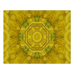 Sunshine Feathers And Fauna Ornate Double Sided Flano Blanket (large)  by pepitasart