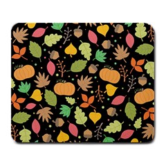 Thanksgiving Pattern Large Mousepads by Valentinaart