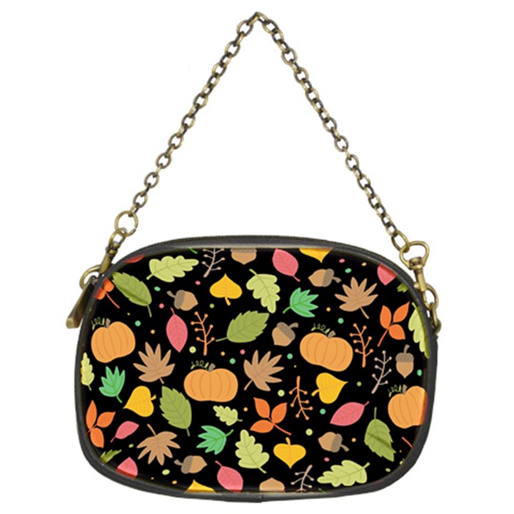 Thanksgiving pattern Chain Purse (Two Sides)